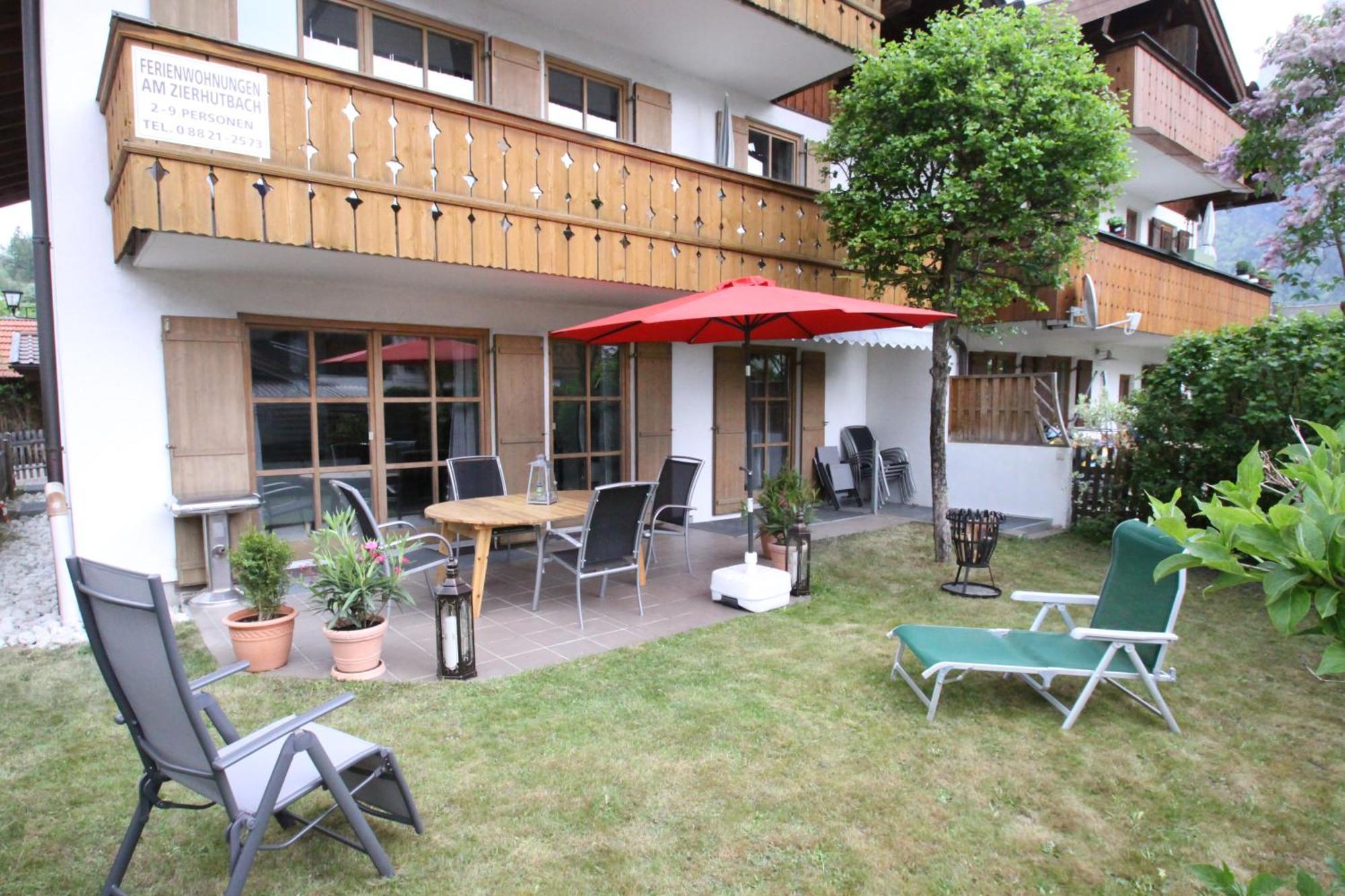 Ferienwohnung Am Zierhutbach Kranzberg Mittenwald Exteriör bild
